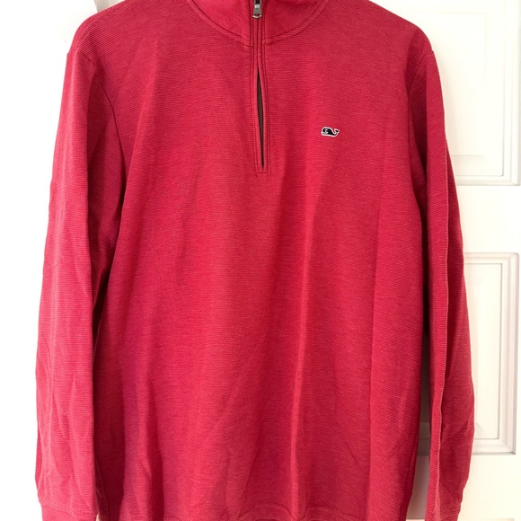 Vineyard Vines Saltwater Quarter Zip - men’s - Sailor Red - L - excellent - Picture 3 of 11